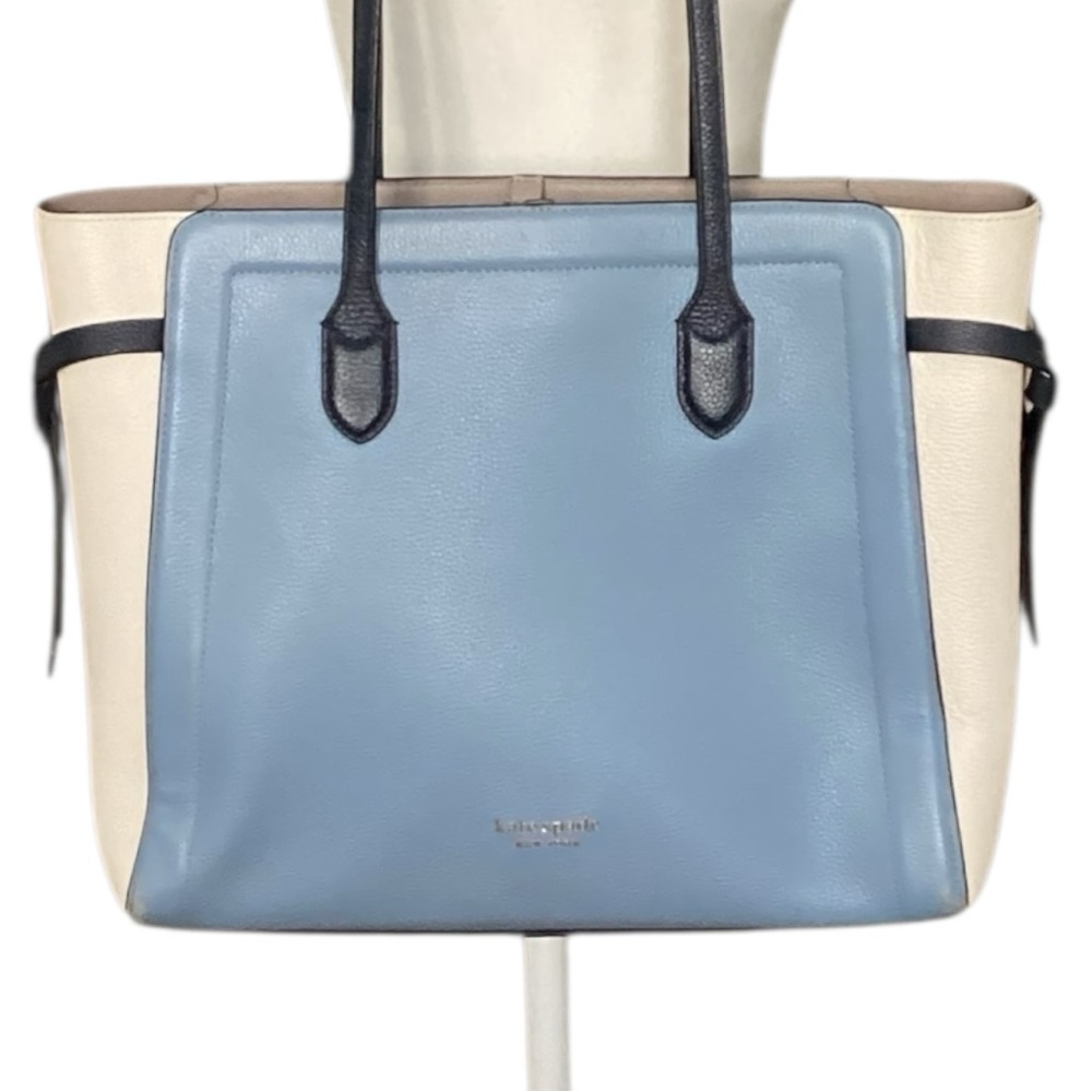 Kate Spade Knott Colorblocked Morning Sky Large Tote - Picture 2 of 13